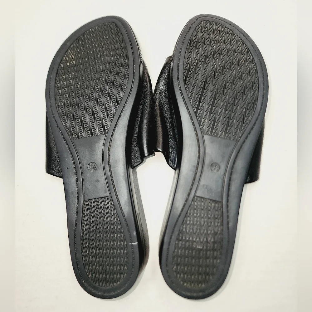 Eileen Fisher | Slip‎ on Leather Slides, size 9.5